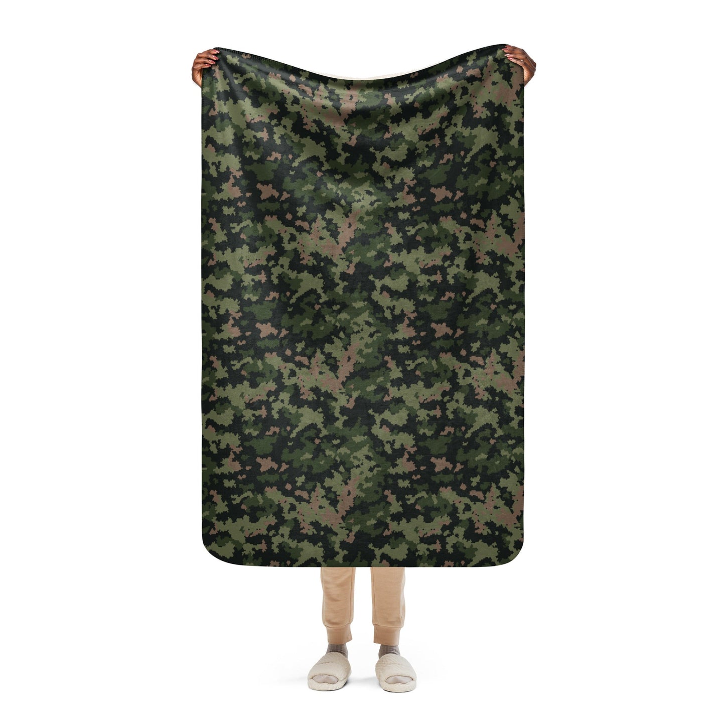 HexTarn Tropical CAMO Sherpa blanket - 37″×57″ - Blankets
