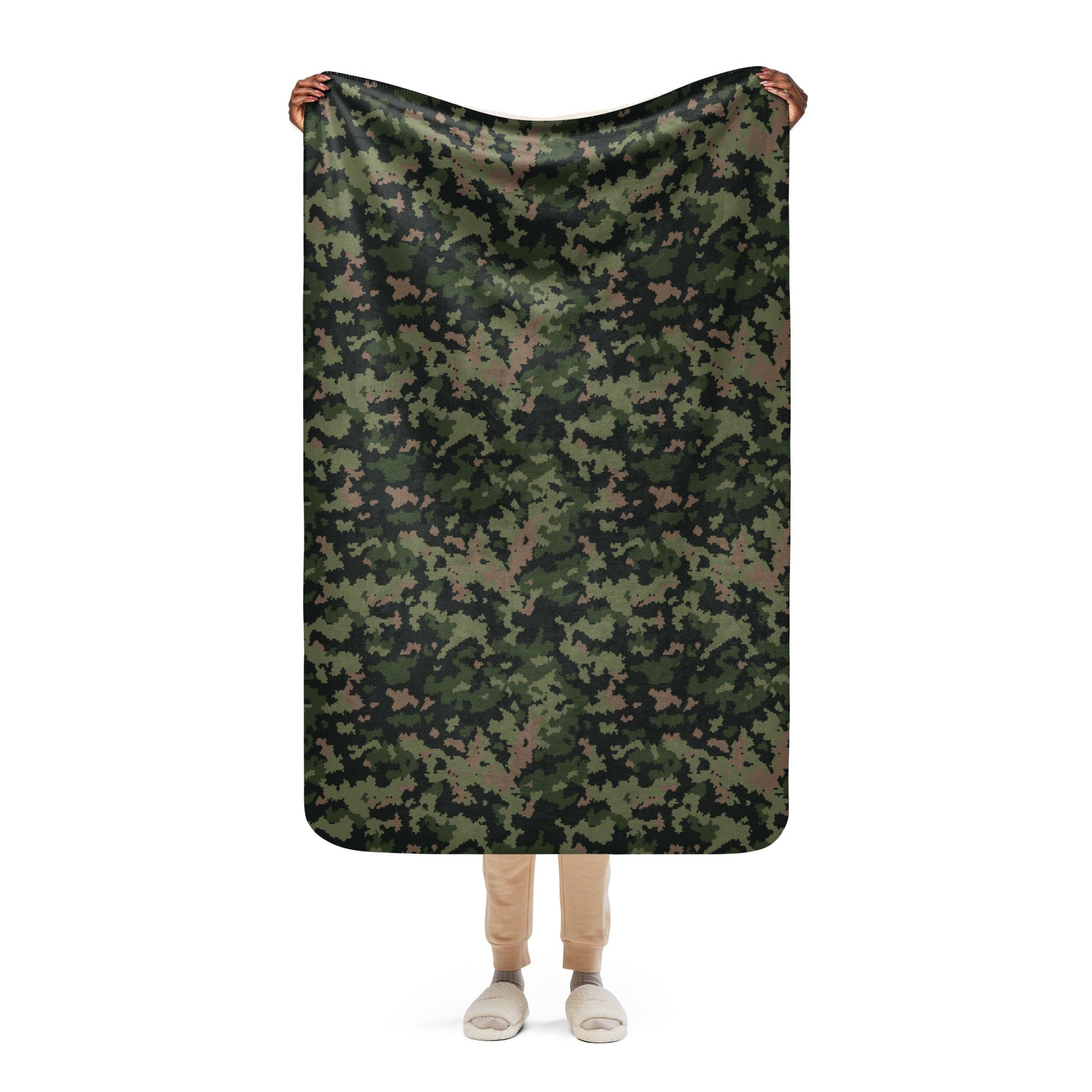 HexTarn Tropical CAMO Sherpa blanket - 37″×57″ - Blankets