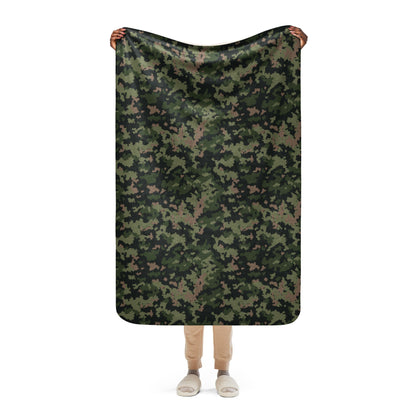 HexTarn Tropical CAMO Sherpa blanket - 37″×57″ - Blankets