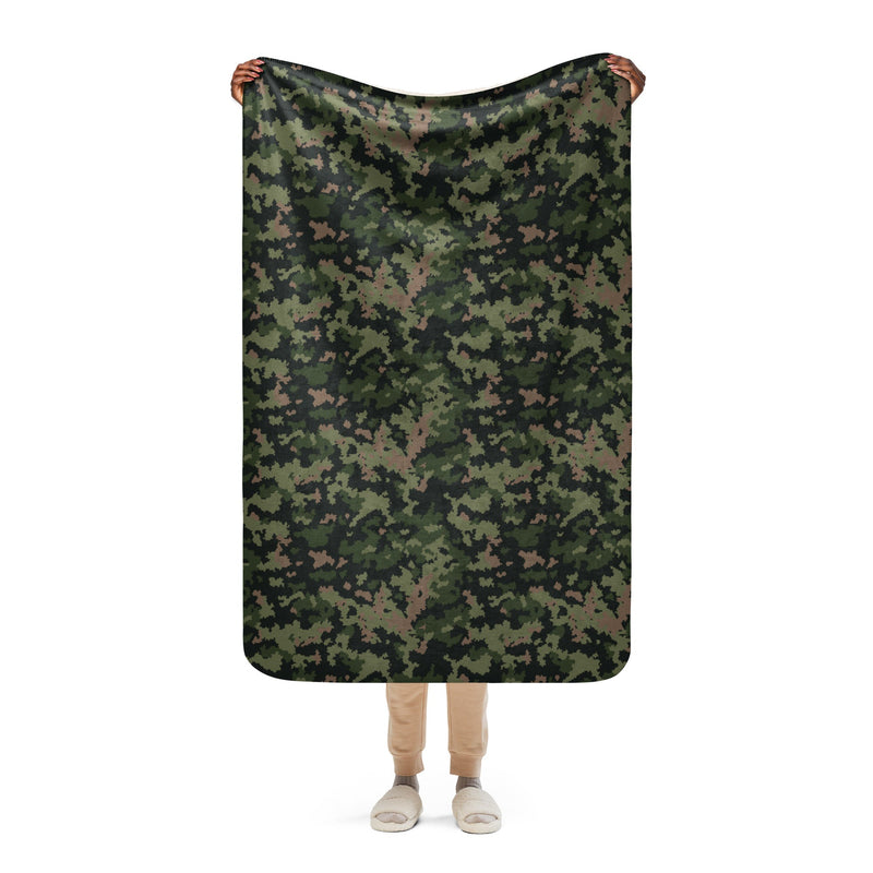 HexTarn Tropical CAMO Sherpa Blanket - 37″×57″