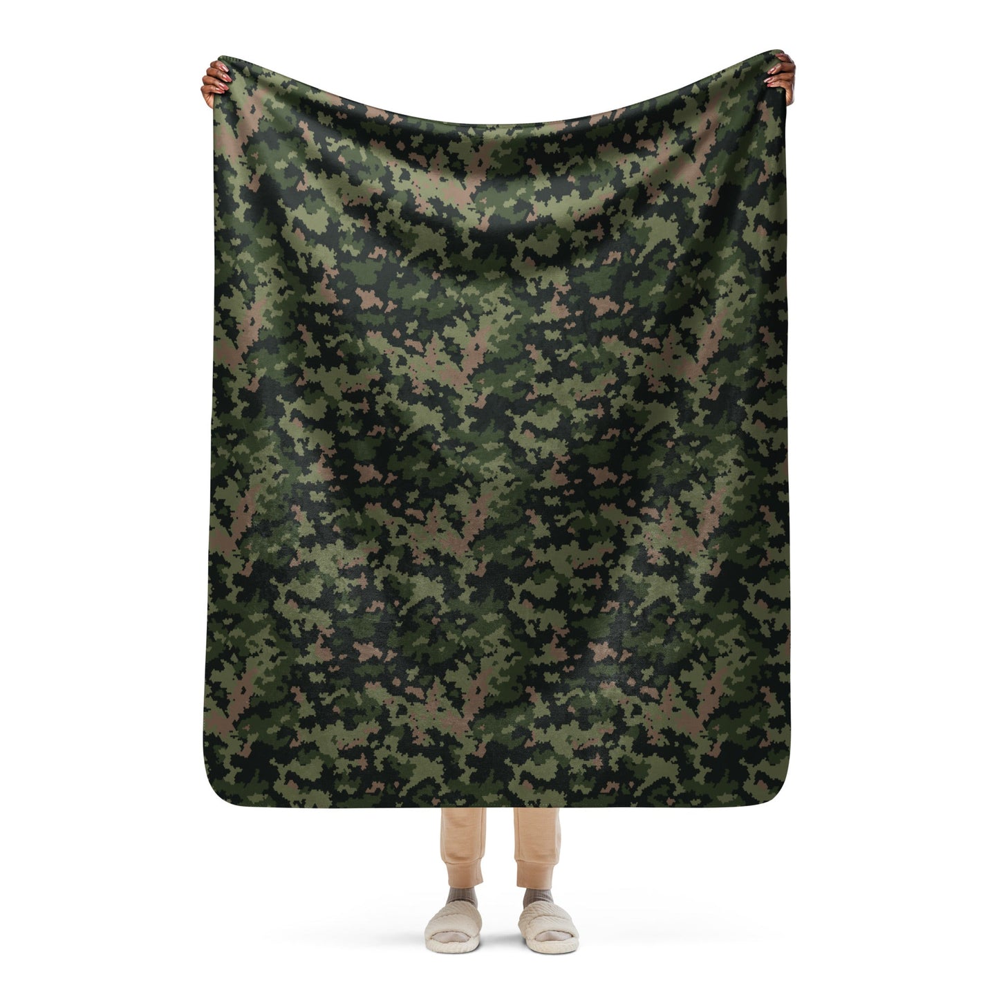 HexTarn Tropical CAMO Sherpa blanket - 50″×60″ - Blankets