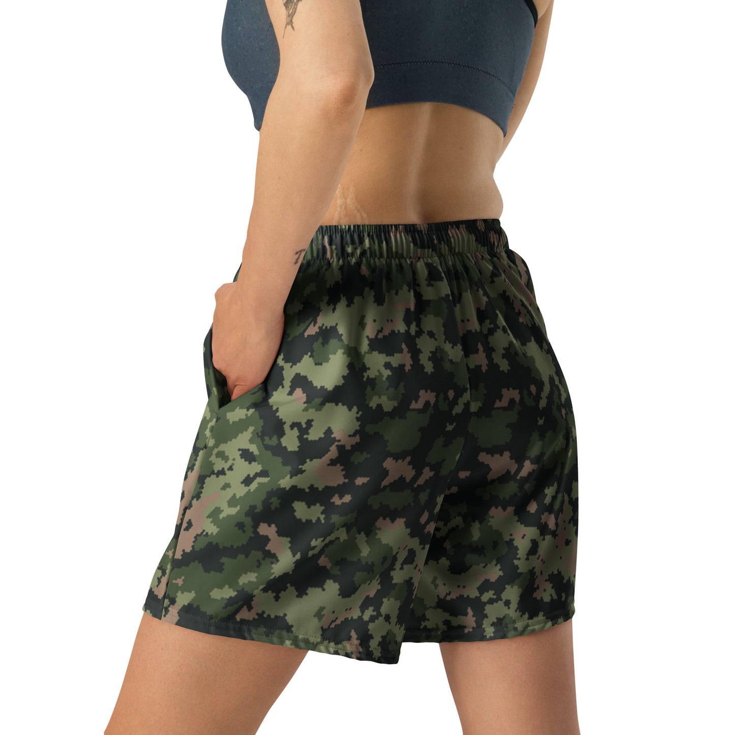 HexTarn Tropical CAMO Unisex Athletic Long Shorts