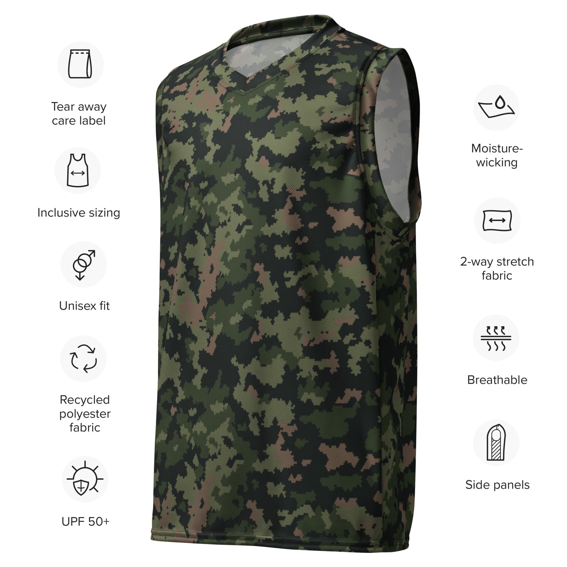 HexTarn Tropical CAMO unisex basketball jersey - Basketball Jerseys
