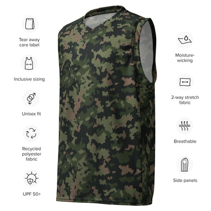 HexTarn Tropical CAMO unisex basketball jersey - Basketball Jerseys
