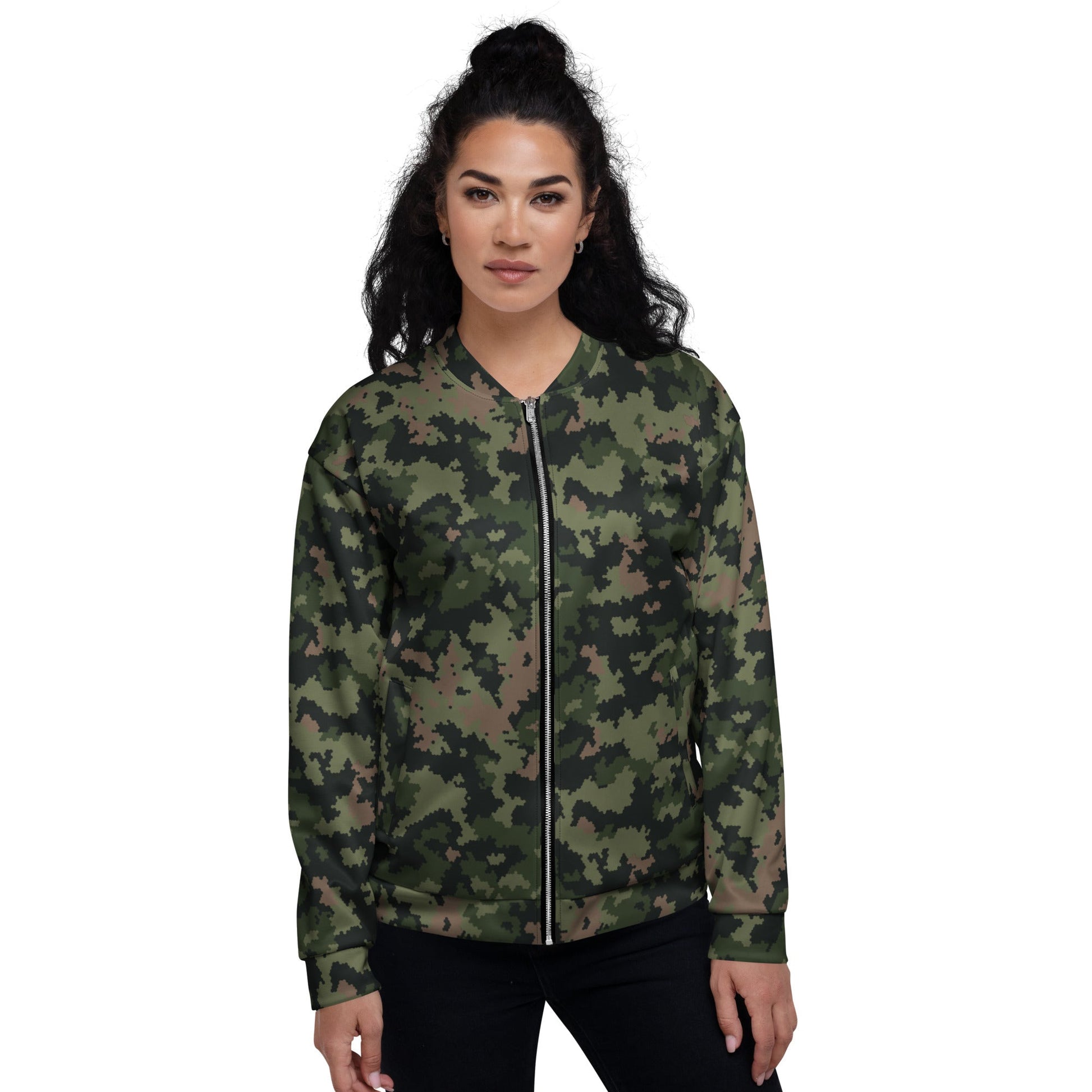 HexTarn Tropical CAMO Unisex Bomber Jacket - Jackets