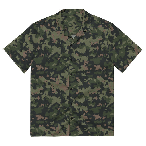 HexTarn Tropical CAMO Unisex Short-Sleeve Button Shirt - 2XS - Button-Up
