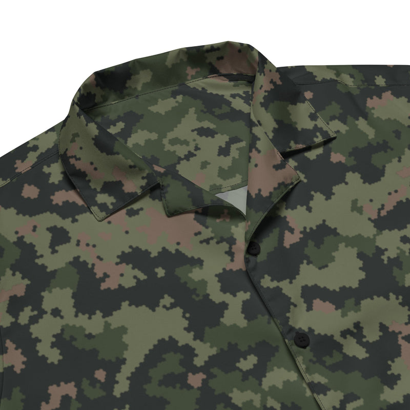 HexTarn Tropical CAMO Unisex Short-Sleeve Button Shirt