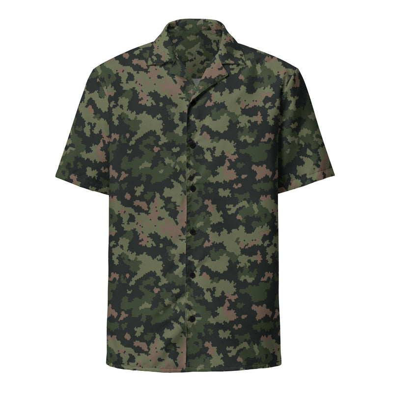 HexTarn Tropical CAMO Unisex Short-Sleeve Button Shirt