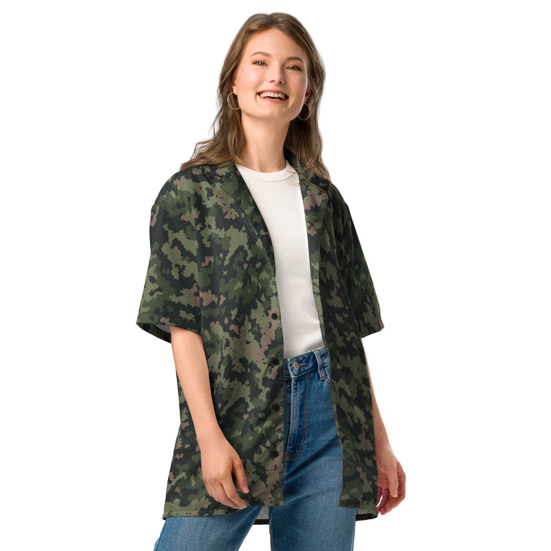 HexTarn Tropical CAMO Unisex Short-Sleeve Button Shirt