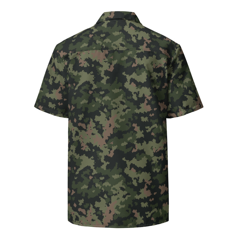 HexTarn Tropical CAMO Unisex Short-Sleeve Button Shirt