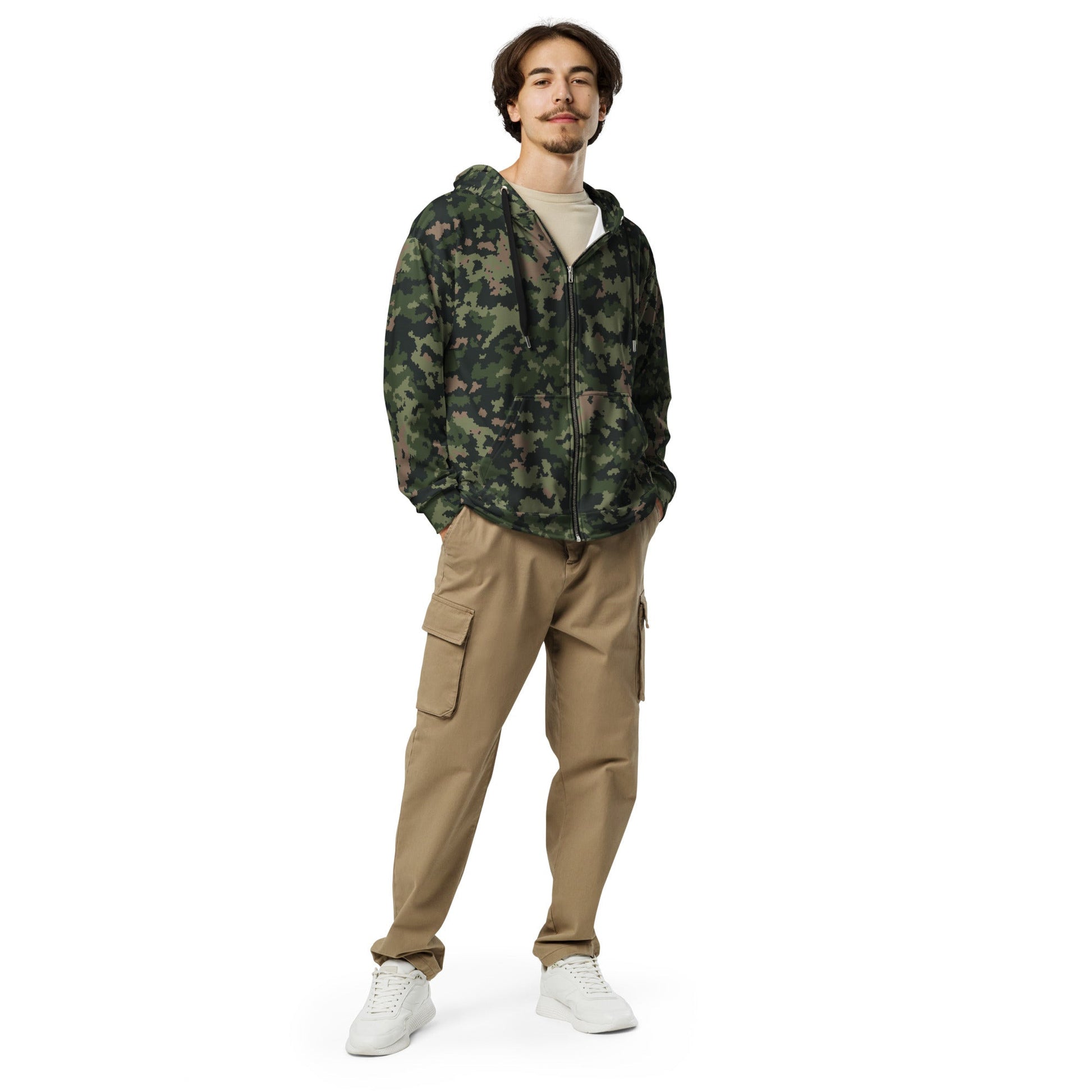 HexTarn Tropical CAMO Unisex zip hoodie - Zip Hoodies