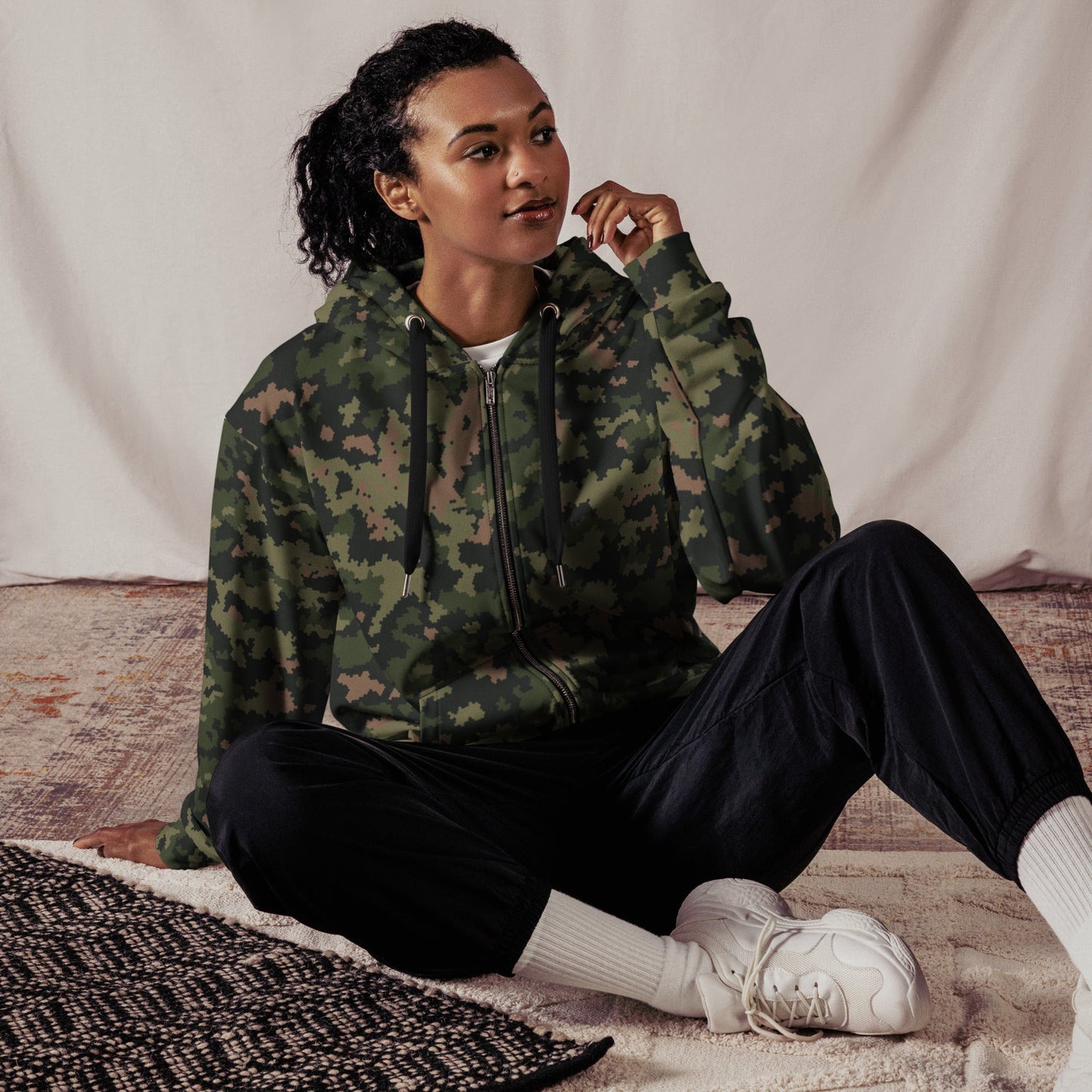 HexTarn Tropical CAMO Unisex zip hoodie - Zip Hoodies