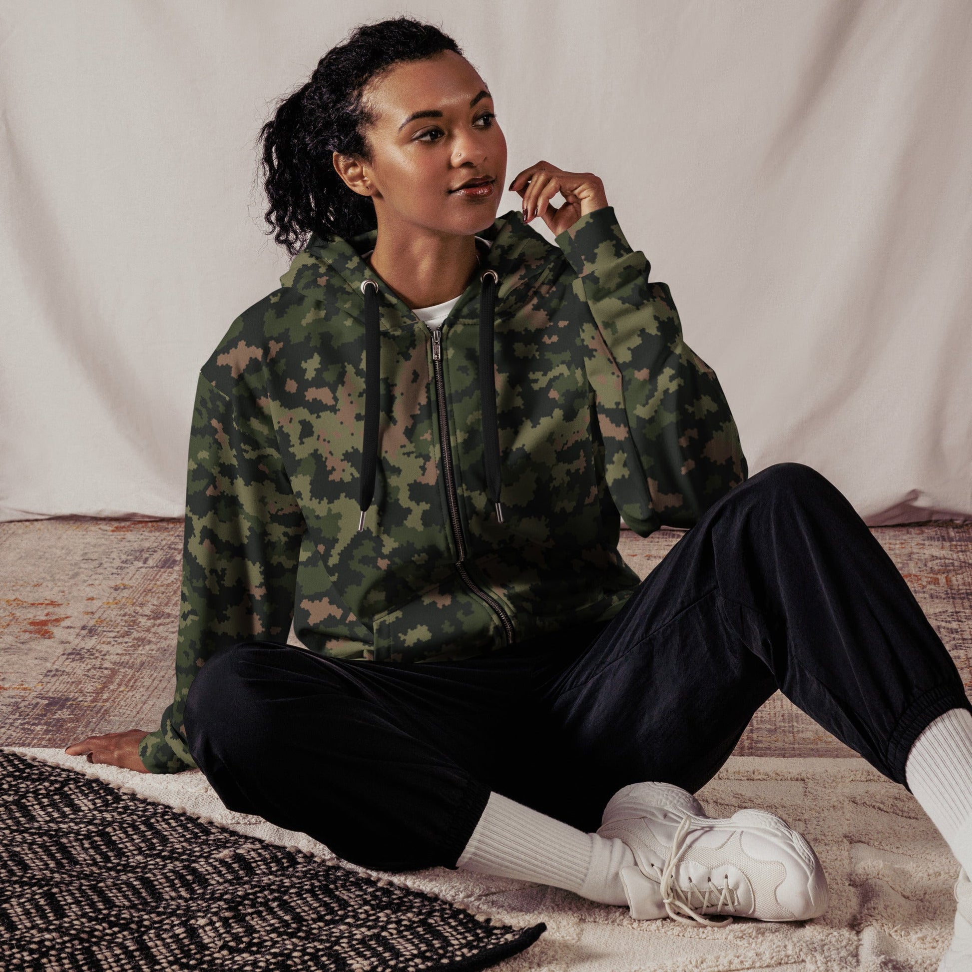 HexTarn Tropical CAMO Unisex zip hoodie - Zip Hoodies