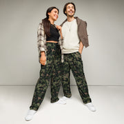 HexTarn Tropical CAMO Unisex Wide-Leg Joggers - 2XS