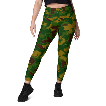 Hungarian 1967 Leaf CAMO Leggings with pockets - Womens With Pockets