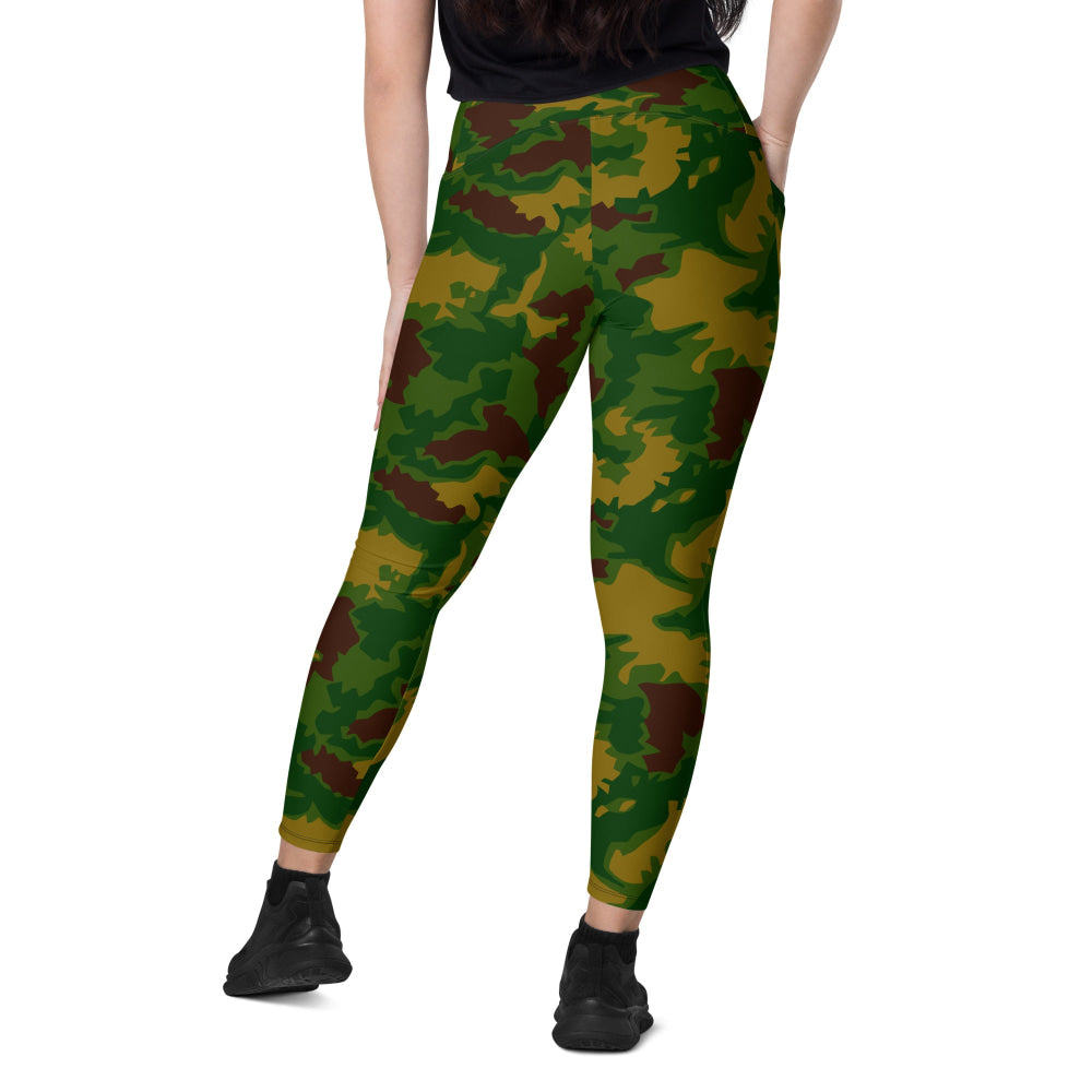 Hungarian 1967 Leaf CAMO Leggings with pockets - Womens With Pockets