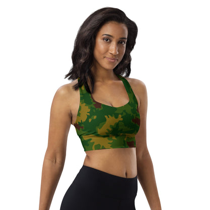 Hungarian 1967 Leaf CAMO Longline sports bra - Womens Sports Bra