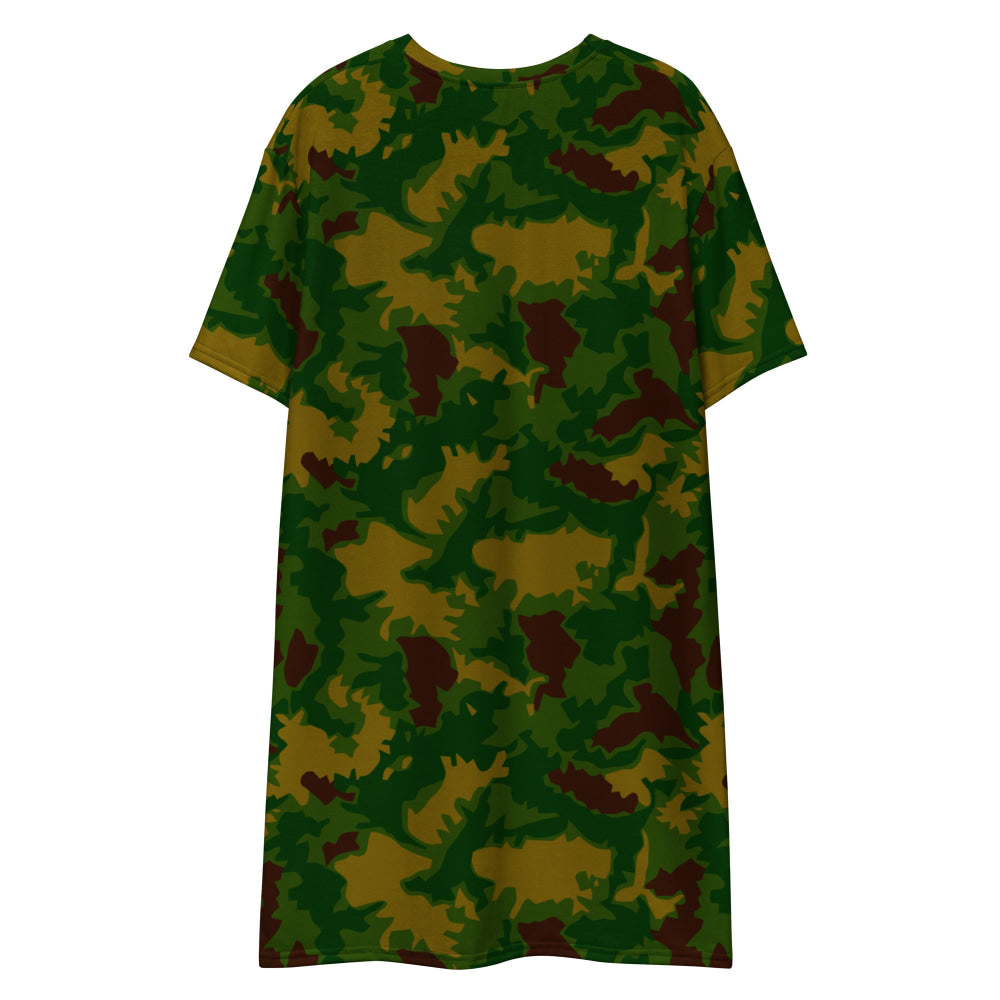 Hungarian 1967 Leaf CAMO T-shirt dress - Womens T-Shirt Dress