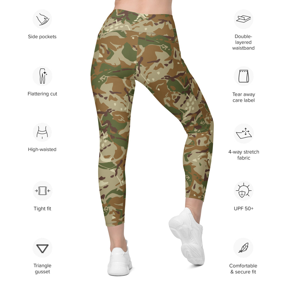 Hungarian 2015M CAMO Leggings with pockets - Womens With Pockets