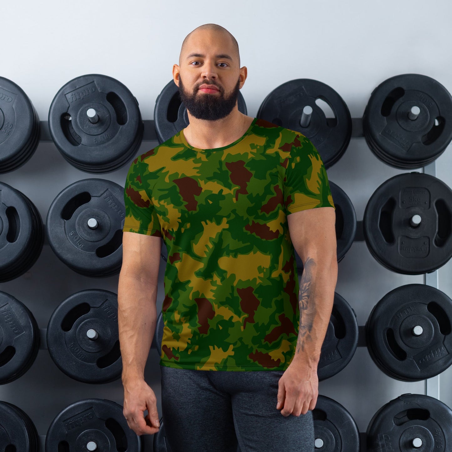 Hungarian Leaf CAMO Mens Athletic T-shirt - XS - T-Shirts