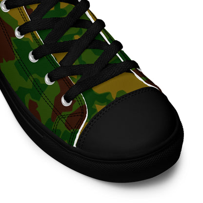 Hungarian Leaf CAMO Mens high top canvas shoes - High Top Canvas Shoes