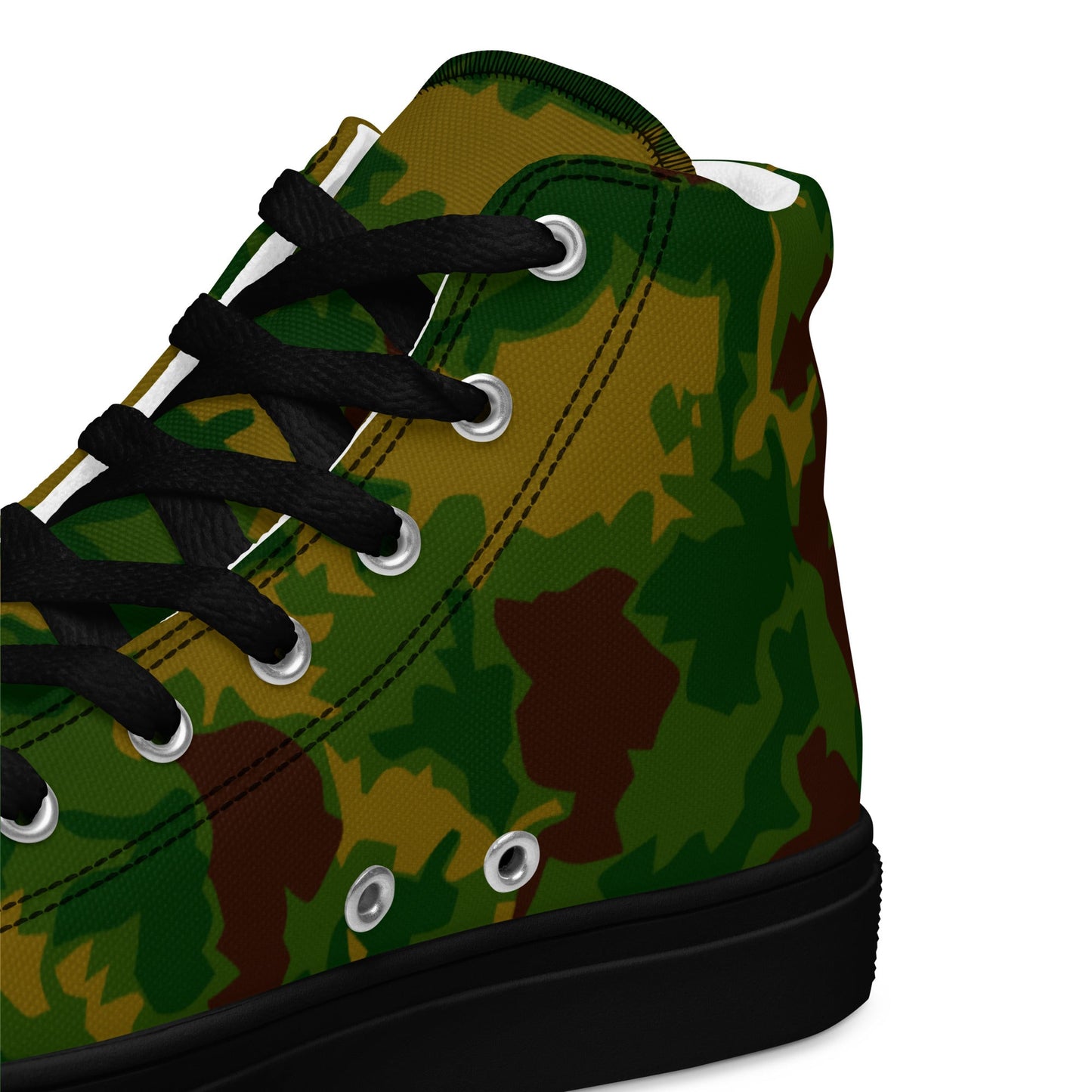 Hungarian Leaf CAMO Mens high top canvas shoes - High Top Canvas Shoes