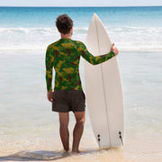 Leaf Hungarian Woodland CAMO Mens Long-Sleeve Rash Guard