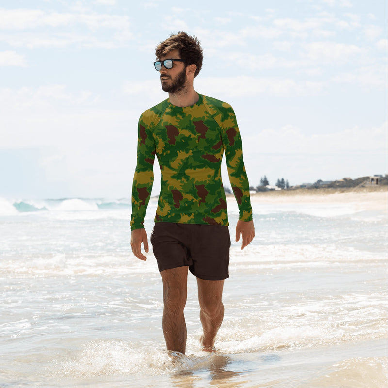 Leaf Hungarian Woodland CAMO Mens Long-Sleeve Rash Guard - XS