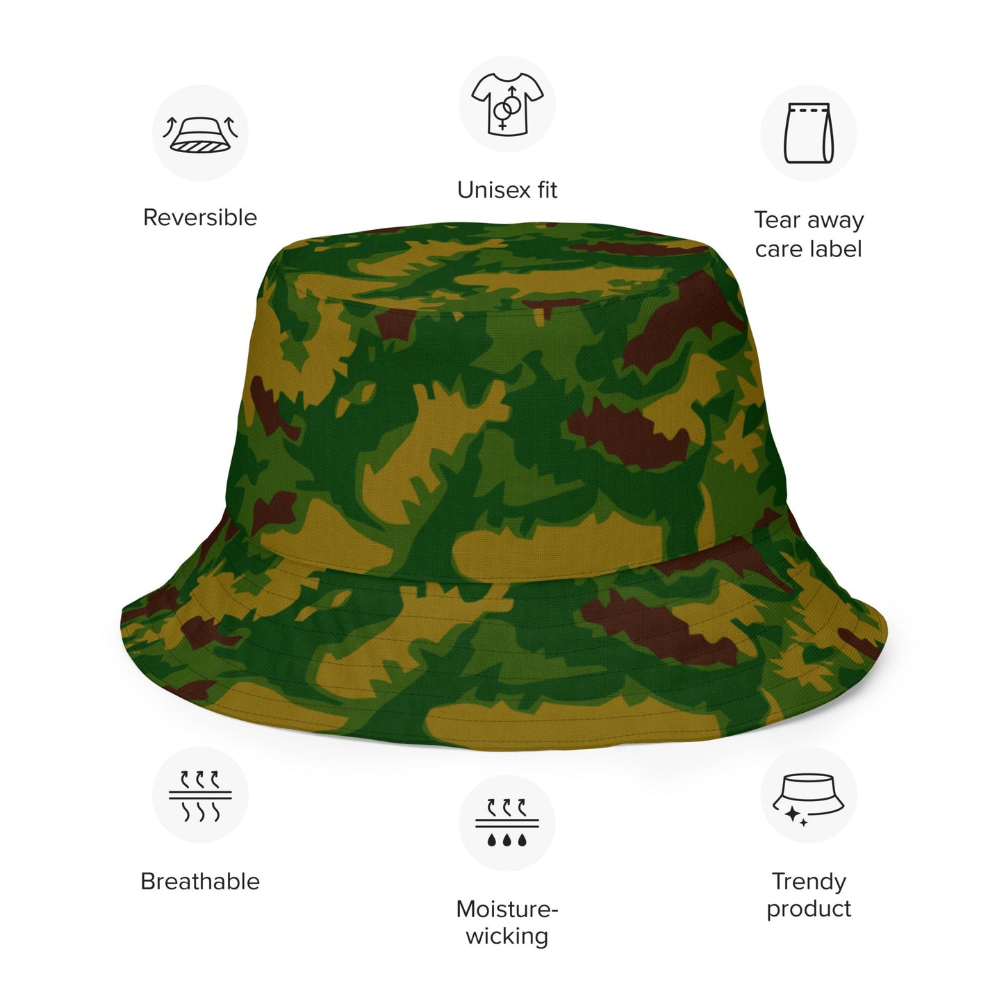 Hungarian Leaf CAMO Reversible Bucket Hat