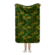 Leaf Hungarian Woodland CAMO Sherpa Blanket
