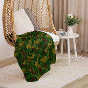Leaf Hungarian Woodland CAMO Sherpa Blanket