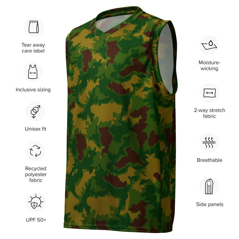 Leaf Hungarian Woodland CAMO Unisex Basketball Jersey