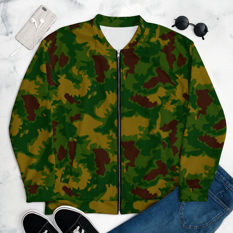 Leaf Hungarian Woodland CAMO Unisex Bomber Jacket - XS