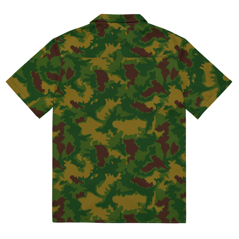 Leaf Hungarian Woodland CAMO Unisex Short-Sleeve Button Shirt - Button-Up
