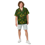 Leaf Hungarian Woodland CAMO Unisex Short-Sleeve Button Shirt - Button-Up