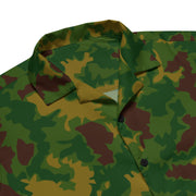Leaf Hungarian Woodland CAMO Unisex Short-Sleeve Button Shirt - Button-Up