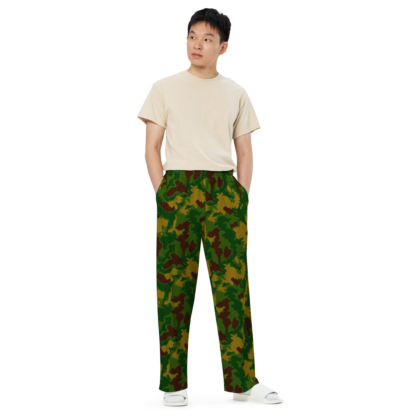 Hungarian Leaf CAMO unisex wide-leg pants - Wide-leg Pants