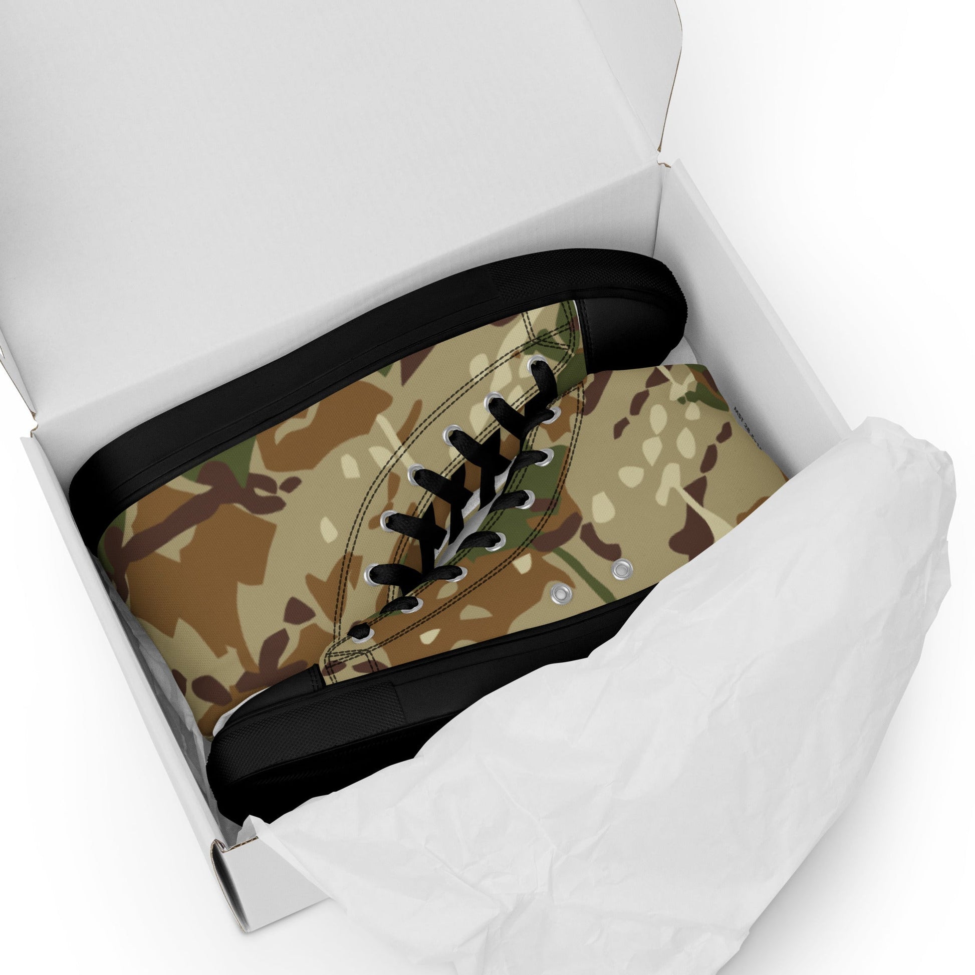 Hungarian Multi-terrain CAMO Mens high top canvas shoes - High Top Canvas Shoes