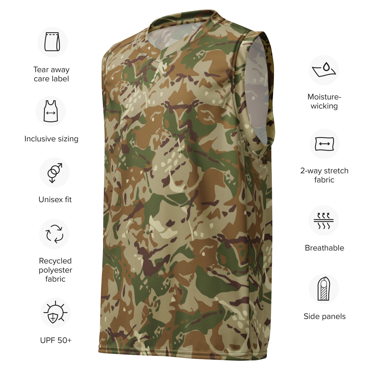 Hungarian Multi-terrain CAMO Unisex Basketball Jersey