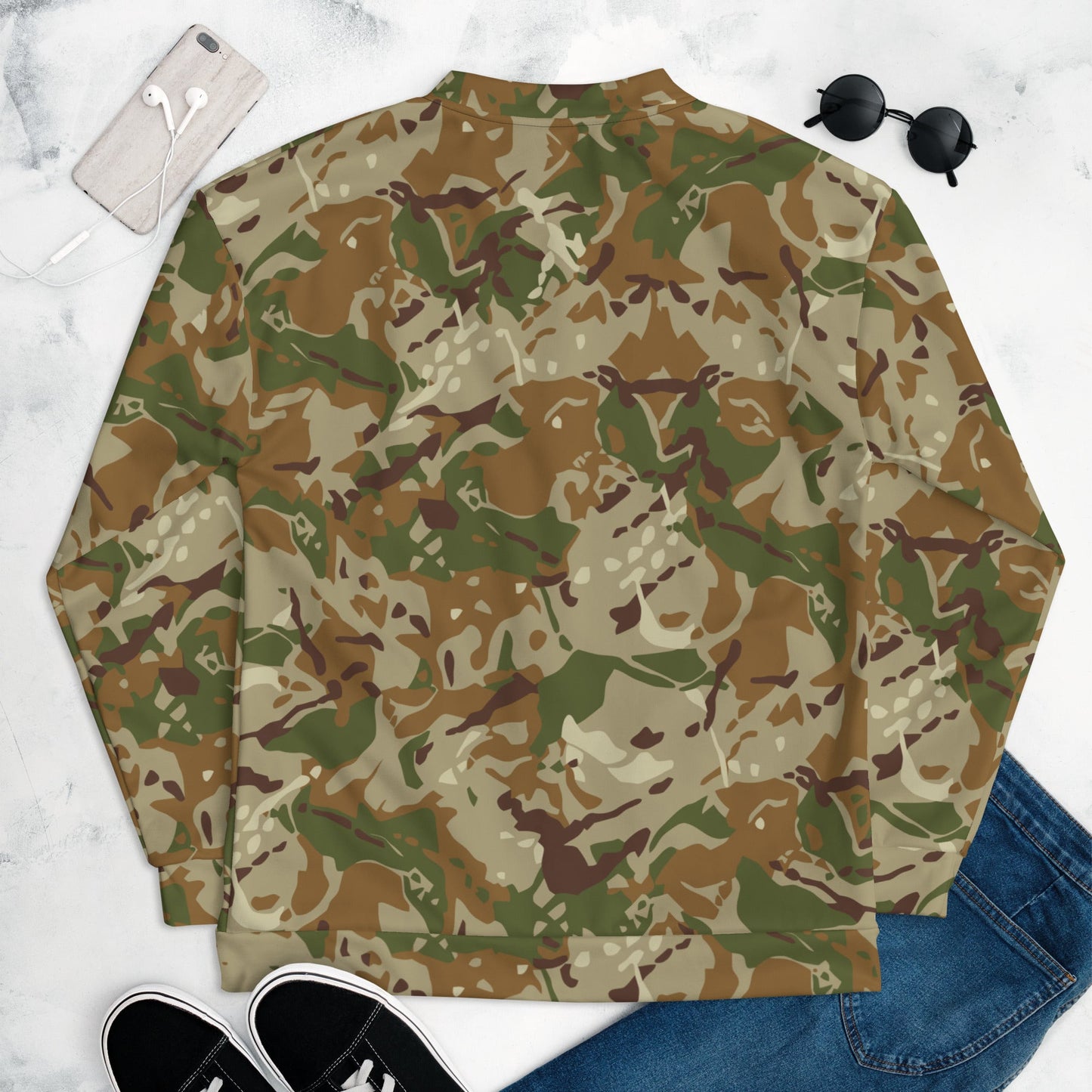 Hungarian Multi-terrain CAMO Unisex Bomber Jacket - Jackets