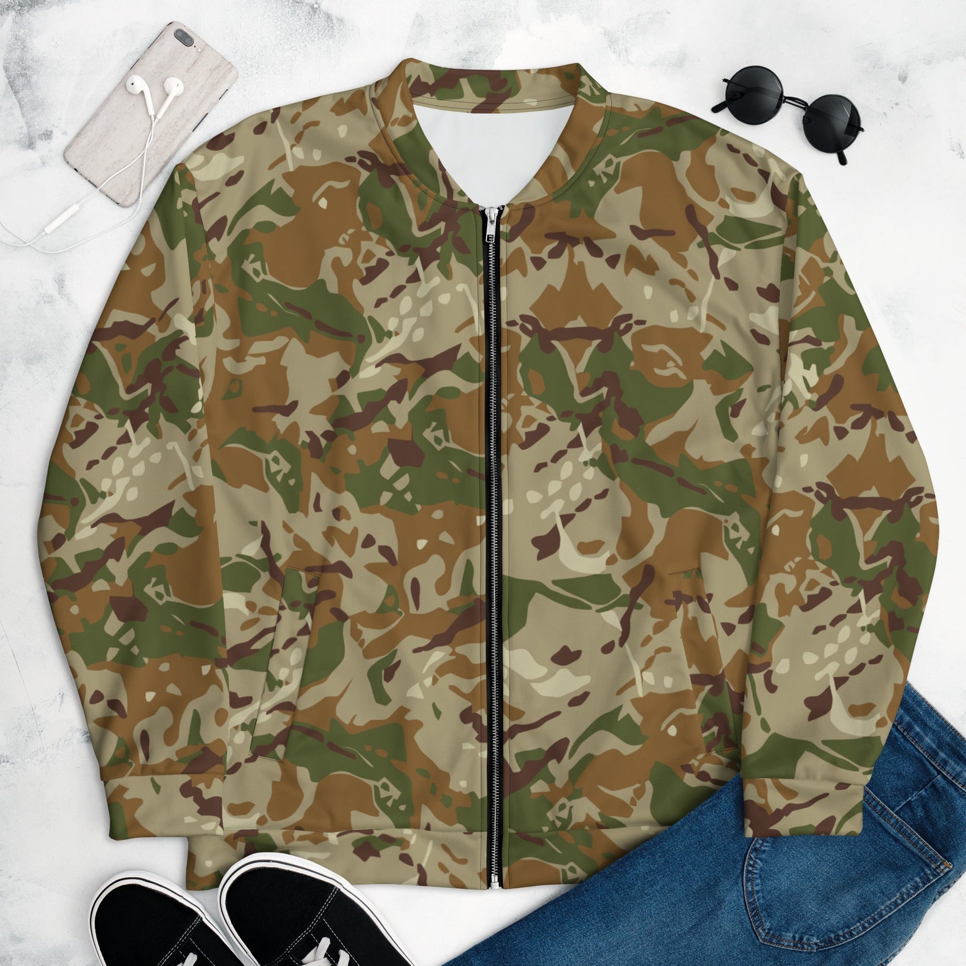Hungarian Multi-terrain CAMO Unisex Bomber Jacket - XS - Jackets