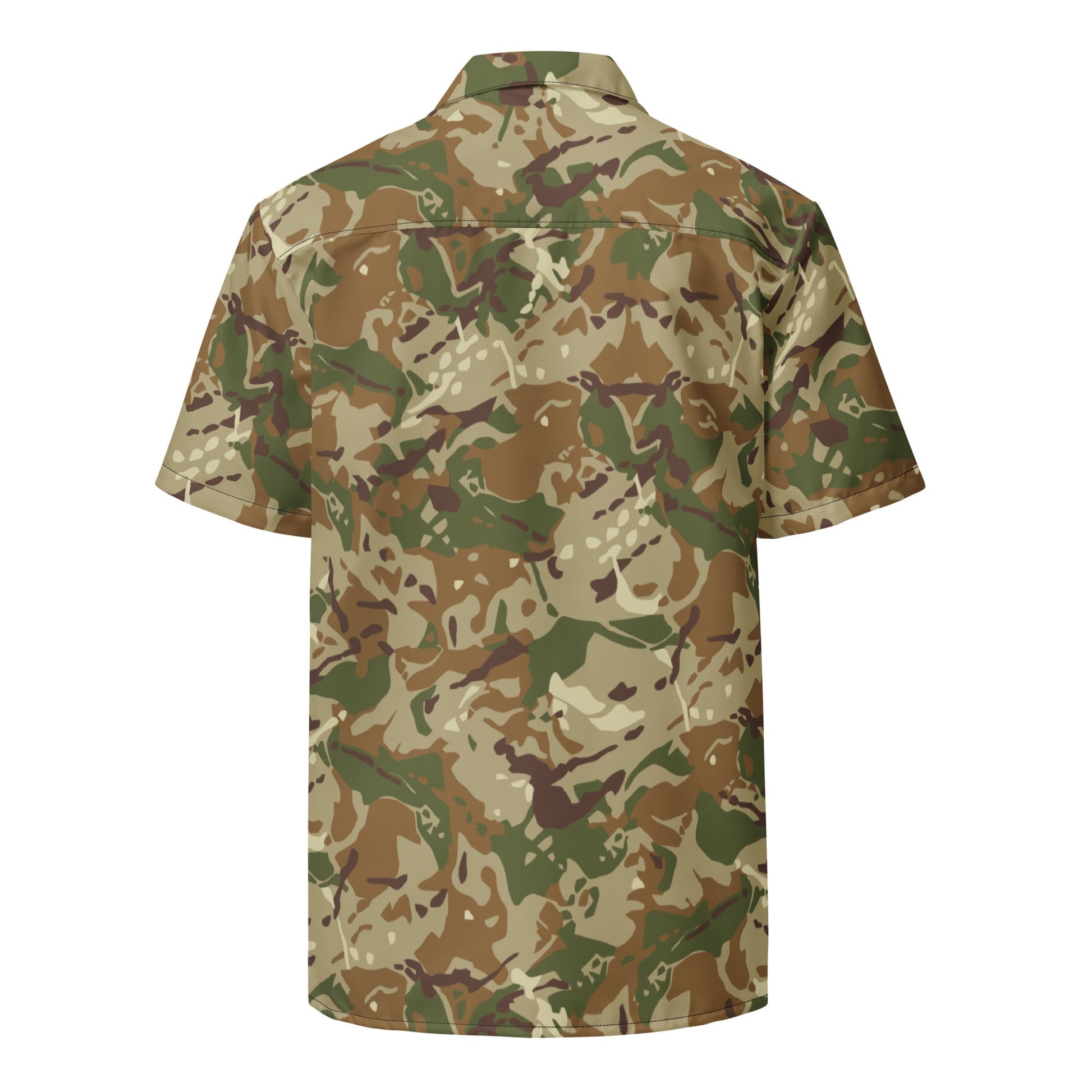 Hungarian Multi-terrain CAMO Unisex Short-Sleeve Button Shirt