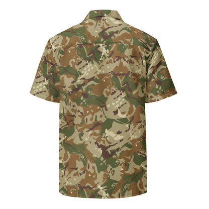 Hungarian Multi-terrain CAMO Unisex Short-Sleeve Button Shirt