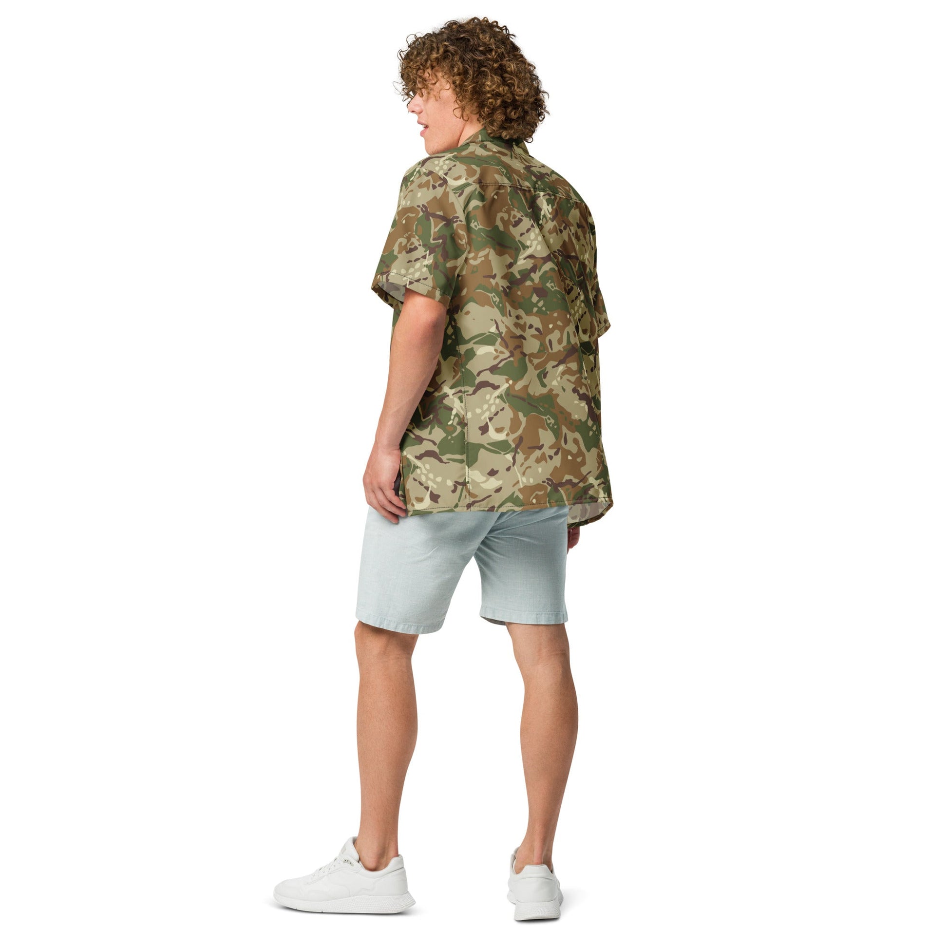 Hungarian Multi-terrain CAMO Unisex Short-Sleeve Button Shirt