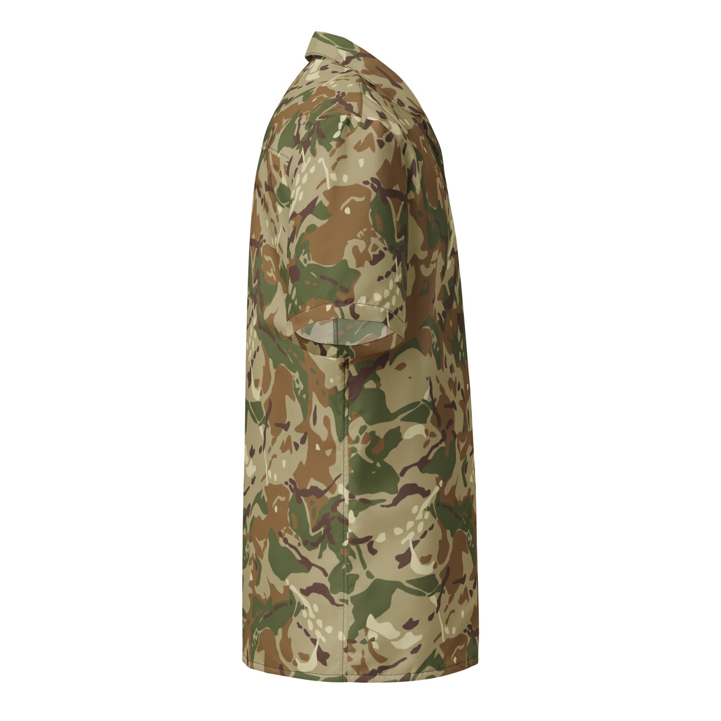 Hungarian Multi-terrain CAMO Unisex Short-Sleeve Button Shirt