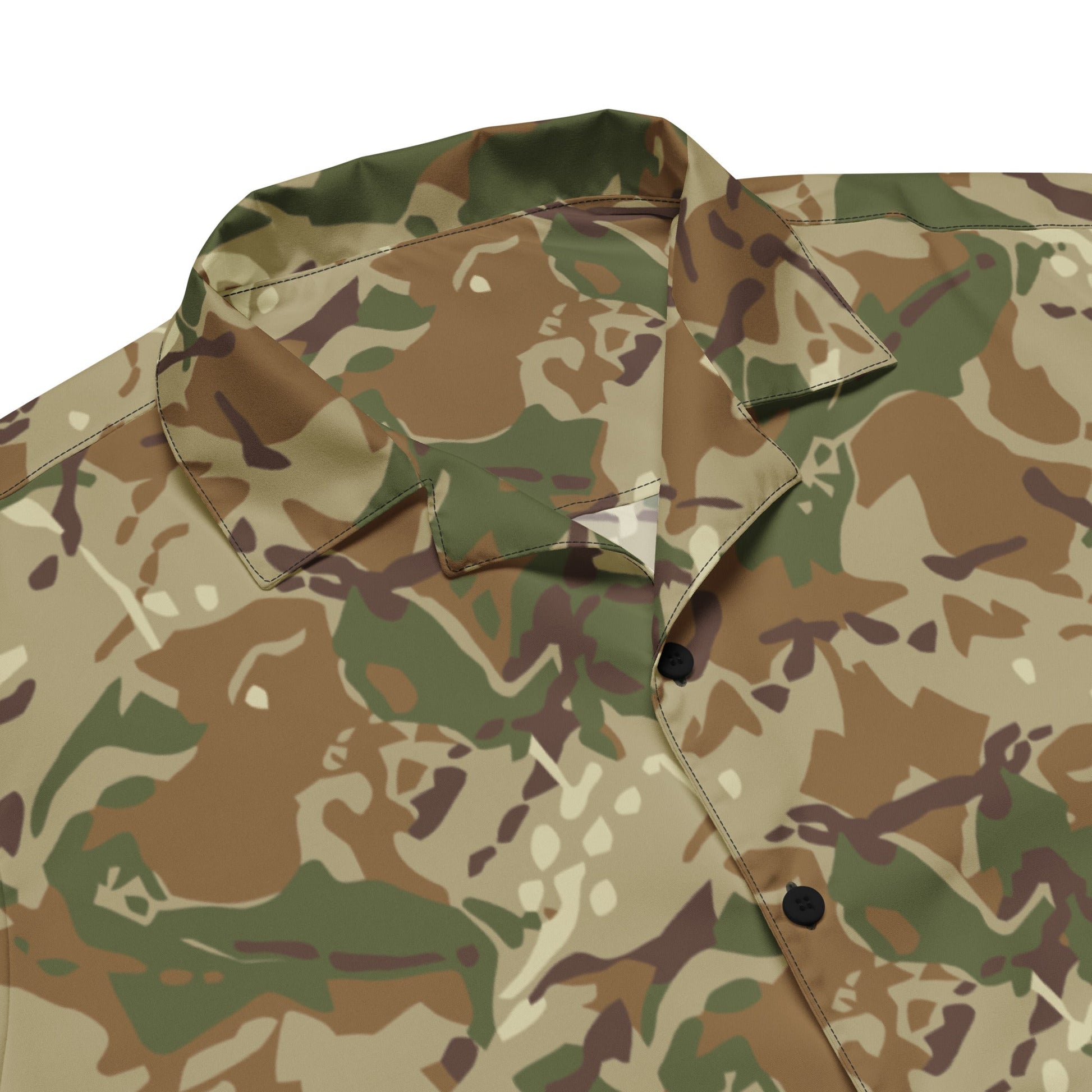 Hungarian Multi-terrain CAMO Unisex Short-Sleeve Button Shirt