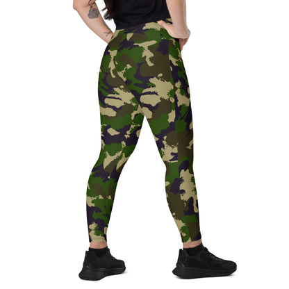 Hungarian NBC Leaf CAMO Leggings with pockets - 2XS - Womens With Pockets