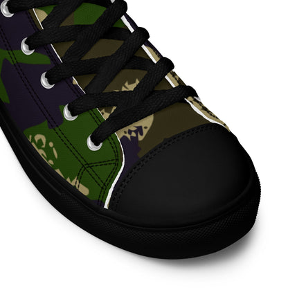 Hungarian NBC Leaf CAMO Men’s high top canvas shoes - Mens High Top Canvas Shoes