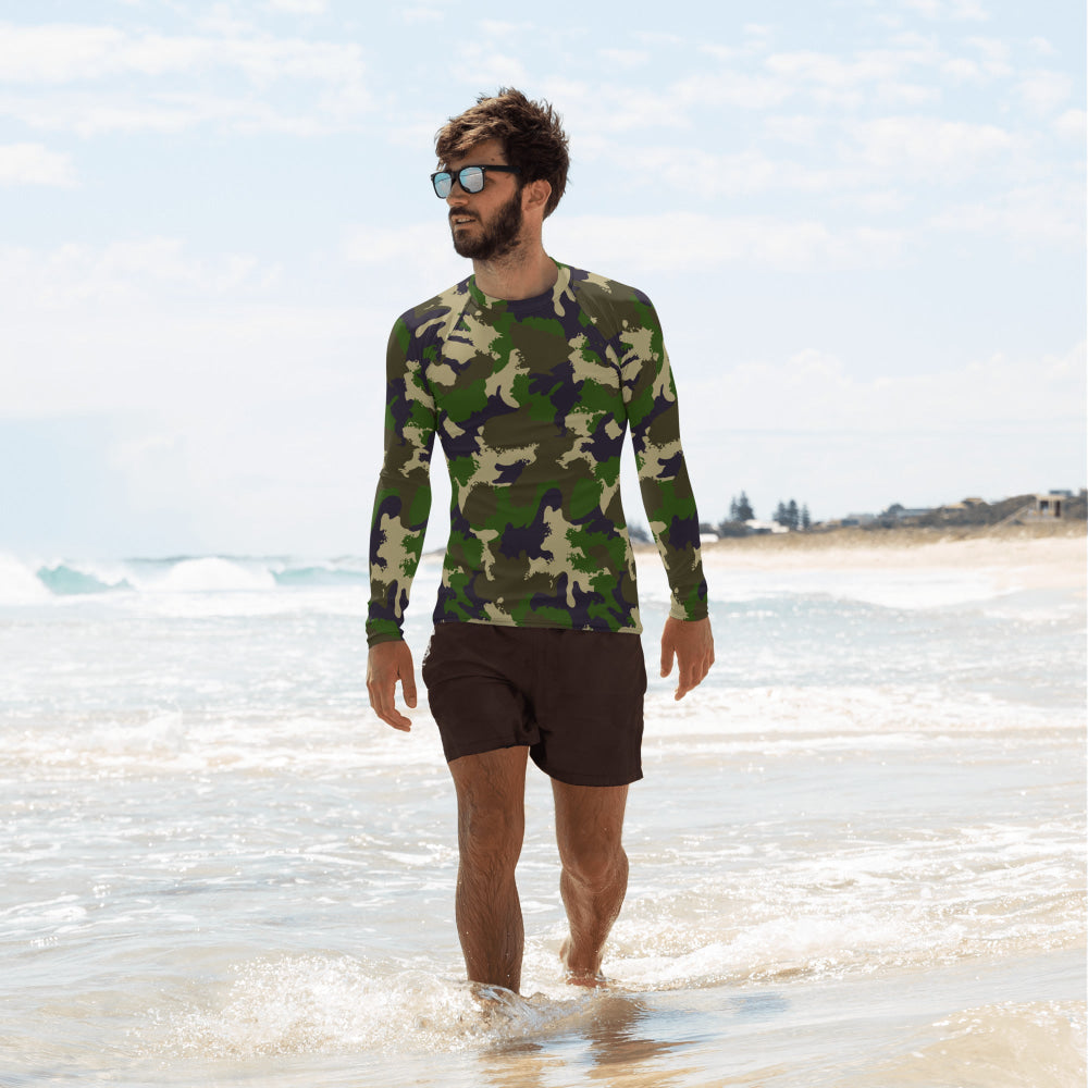 Hungarian NBC Leaf CAMO Men’s Rash Guard - XS - Mens