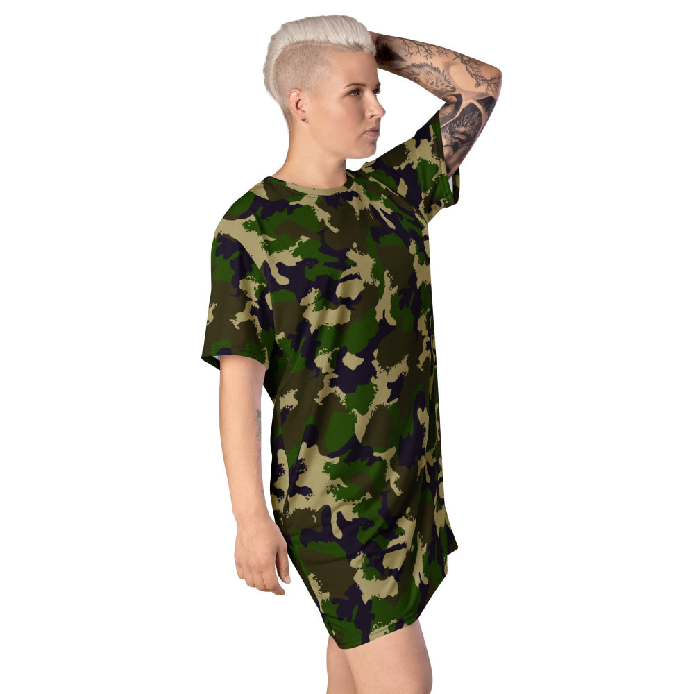 Hungarian NBC Leaf CAMO T-shirt dress - Womens T-Shirt Dress